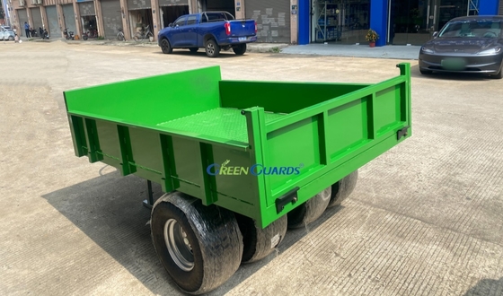 OEM 3-10 ตัน PTO ขับรถยนต์ไฮดรอลิกการเกษตร dump trailer ความจุ 210 * 160 * 30cm, พร้อมการประกอบยางแกน