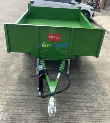 OEM 3-10 ตัน PTO ขับรถยนต์ไฮดรอลิกการเกษตร dump trailer ความจุ 210 * 160 * 30cm, พร้อมการประกอบยางแกน